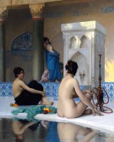 After The Bath by Jean Leon Gerome