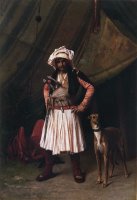 Bashi Bazouk And His Dog by Jean Leon Gerome
