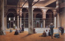 Interior of a Mosque by Jean Leon Gerome