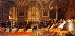 The Reception of The Siamese Ambassadors at Fontainebleau by Jean Leon Gerome