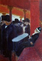 At the Folies Bergeres by Jean Louis Forain