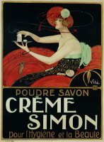 Creme Simon Poster by Joaquim Vayreda