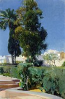 Corner of The Garden, Alcazar, Sevilla by Joaquin Sorolla y Bastida