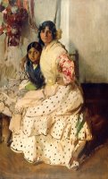 Pepilla The Gypsy And Her Daughter by Joaquin Sorolla y Bastida