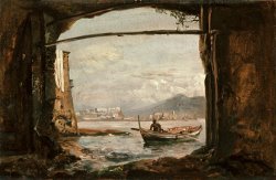View From a Grotto Near Posillipo by Johan Christian Dahl