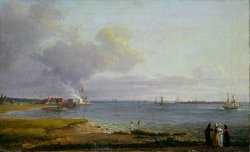 View Over Oresund Near The Lime Works by Johan Christian Dahl