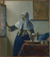 Young Woman with a Water Jug by Johannes Vermeer