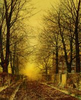 A Golden Country Road by John Atkinson Grimshaw