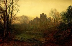 An October Afterglow by John Atkinson Grimshaw