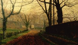 Autumn Sunshine Stapleton Parknear Pontefract by John Atkinson Grimshaw