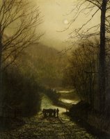 Forge Valley Near Scarborough by John Atkinson Grimshaw