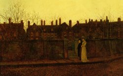 In The Golden Gloaming by John Atkinson Grimshaw