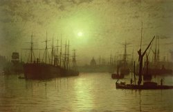 Nightfall Down the Thames by John Atkinson Grimshaw