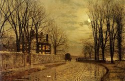 The Turn Of The Road by John Atkinson Grimshaw