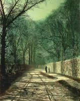 Tree Shadows in the Park Wall by John Atkinson Grimshaw