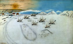 Winter Quarters at Herschel Island by John Bertonccini