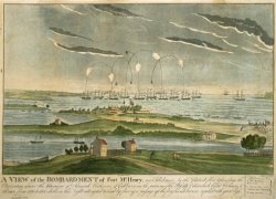 A View of The Bombardment of Fort Mchenry by John Bower