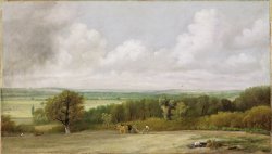 Landscape - Ploughing Scene in Suffolk by John Constable