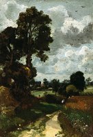 Oil Sketch of Stoke-by-Nayland by John Constable
