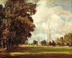 Salisbury Cathedral from Lower Marsh Close by John Constable