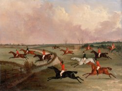 The Quorn Hunt in Full Cry Second Horses, After Henry Alken by John Dalby