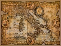 Map of Italy by John Douglas