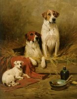 Foxhounds And a Terrier by John Emms