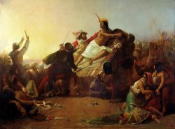 Pizarro Seizing The Inca of Peru by John Everett Millais