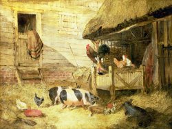 Farmyard Scene by John Frederick Herring Snr