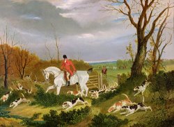 The Suffolk Hunt - Going to Cover near Herringswell by John Frederick Herring Snr