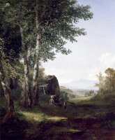 Distant View of The Mansfield Mountain, Vermont by John Frederick Kensett