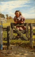 Swinging on a Gate by John George Brown