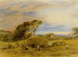 The Harvest Field by John Linnell