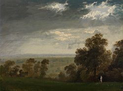 Landscape, Possibly The Isle of Wight Or Richmond Hill by John Martin