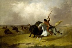 Buffalo Hunt on The Southwestern Prairies by John Mix Stanley