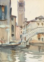 A Bridge And Campanile, Venice by John Singer Sargent