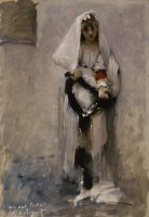 A Parisian Beggar Girl by John Singer Sargent