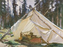 A Tent in The Rockies by John Singer Sargent