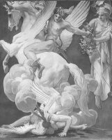 Perseus on Pegasus Slaying Medusa by John Singer Sargent