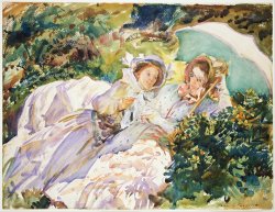 Simplon Pass The Tease by John Singer Sargent