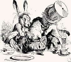Dormouse In The Teapot Mad Tea Party by John Tenniel