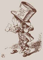 Mad Hatter Tea Colored by John Tenniel