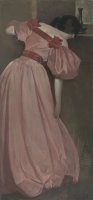 Portrait Study in Pink (the Pink Gown) by John White Alexander