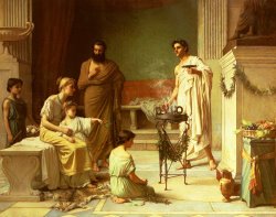 A Sick Child Brought Into The Temple of Aesculapius by John William Waterhouse