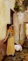 Italian Girl by John William Waterhouse