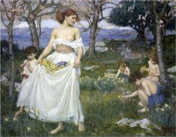 Song of Springtime C 1913 by John William Waterhouse