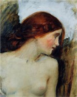 Study for The Head of Echo C 1903 Oil on Canvas See 55607 by John William Waterhouse