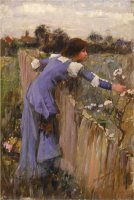 The Flower Picker Oil on Canvas by John William Waterhouse