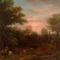 Classical Landscape Evening by John Wootton