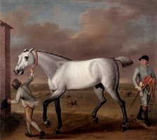 The Duke of Hamilton's Grey Racehorse, 'victorious,' at Newmarket by John Wootton